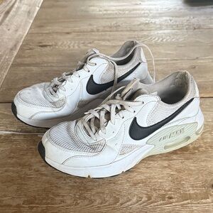 Nike Cream and Black Athletic Shoes